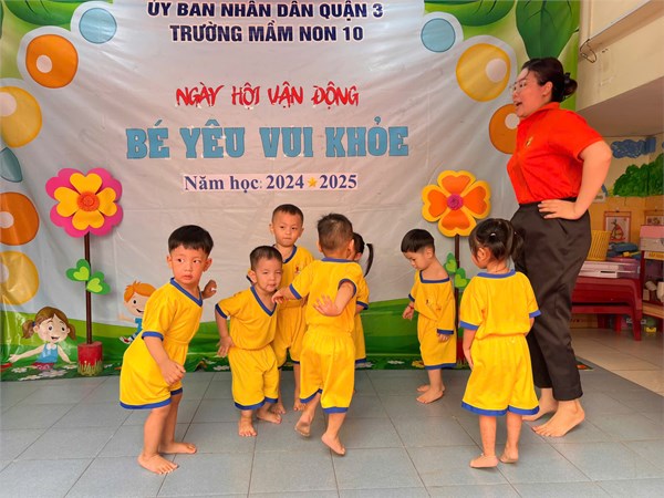Ngày hội vận động  bé yêu vui khỏe  năm học 2024-2025