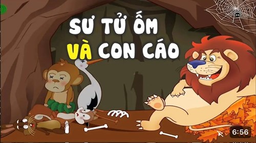 Truyện: Sư tử ốm và cáo con