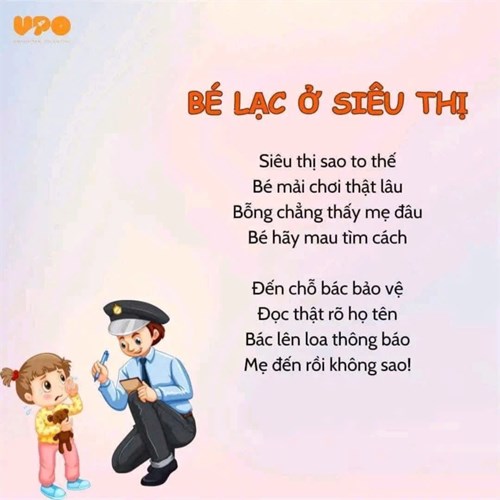 Thơ: Bé lạc ở siêu thị