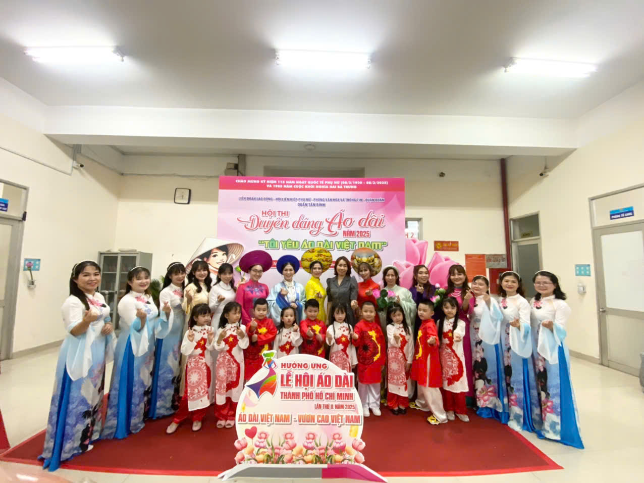 Công đoàn sơ sở trường Mầm non 10 tham gia hội thi duyên dáng áo dài