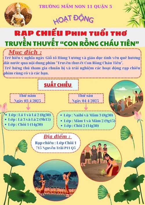 Hoạt động chào mừng ngày giỗ tổ hùng vương.