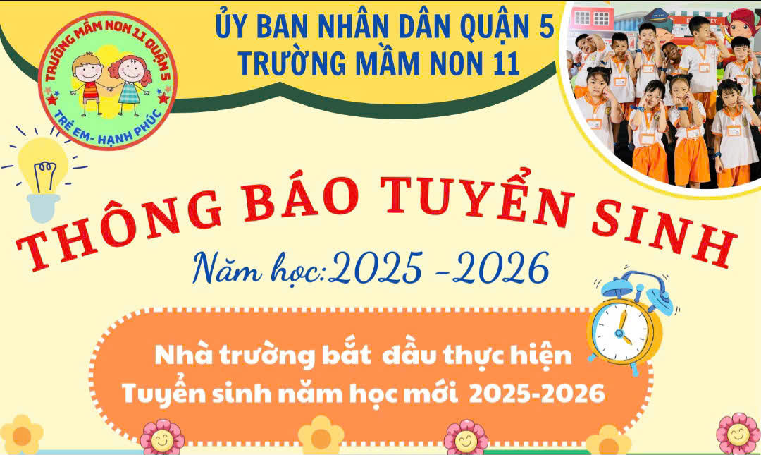 Thông báo tuyển sinh năm học 2025-2026