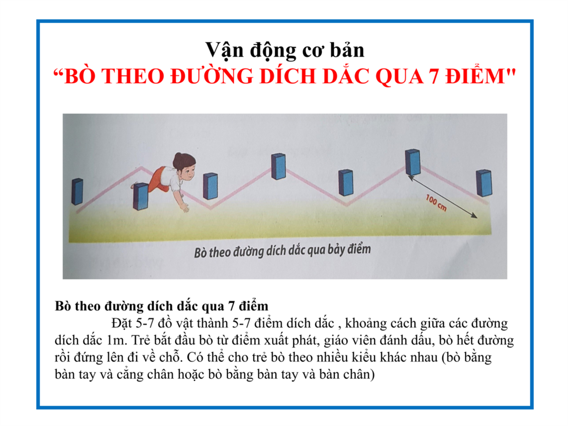 Bài tập BÒ THEO ĐƯỜNG ZIC ZAC