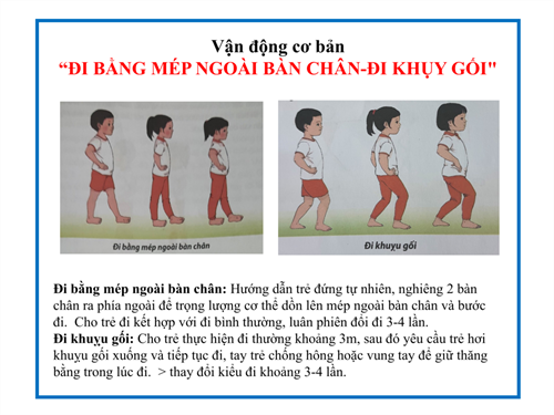 Bài tập ĐI BẰNG MÉP NGOÀI BÀN CHÂN-ĐI KHỤY GỐI