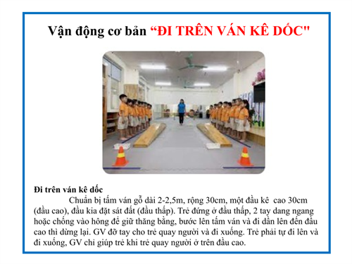 Bài tập ĐI TRÊN VÁN KÊ DỐC