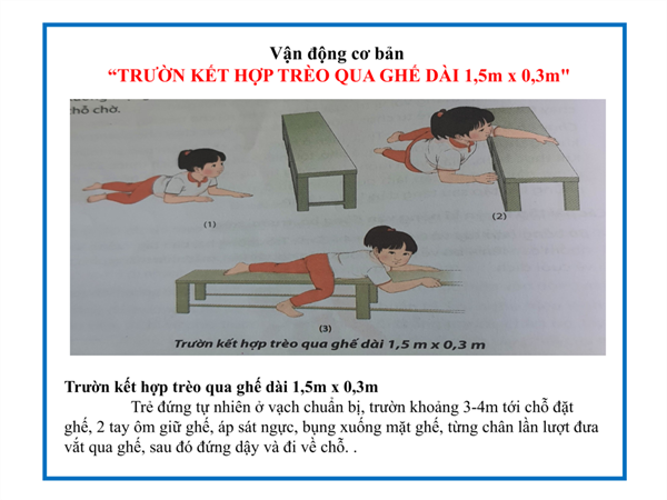 Bài tập TRƯỜN KẾT HỢP TRÈO QUA GHẾ