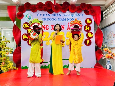 Các bé lớp MG 4-5 tuổi (Chồi 1) MỪNG XUÂN ẤT TỴ 2025