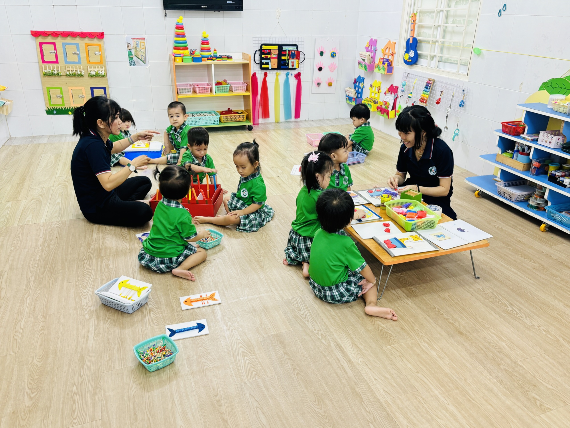Góc chơi trong lớp của các bé vành khuyên!