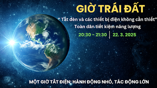 Trường Mầm non 12 gửi đến quý phụ huynh thông điệp hưởng ứng  Chiến dịch Giờ Trái đất  năm 2025
