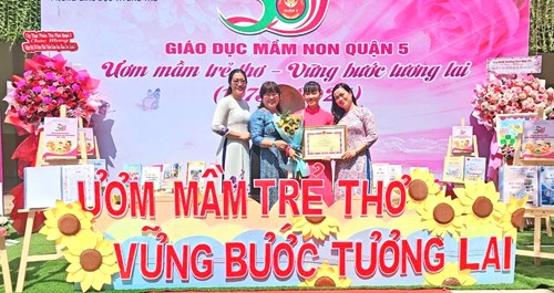 Chúc mừng cô Nguyễn Thị Mạnh Thu - lớp Chồi 1 đạt Giải Khuyến khích Giáo viên dạy giỏi cấp Quận năm học 2024 - 2025.