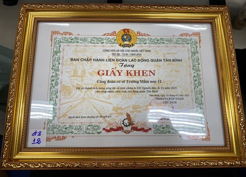 Hội nghị tổng kết công tác, chăm lo tết năm 2025, giao ban công đoàn cơ sở do liên đoàn lao động quận tân bình tổ chức
