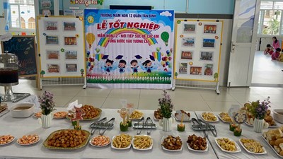 Tiệc buffe chia tay các bạn khối Lá