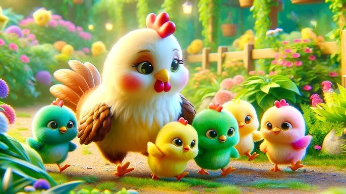 Vận động theo nhạc  đàn gà con 