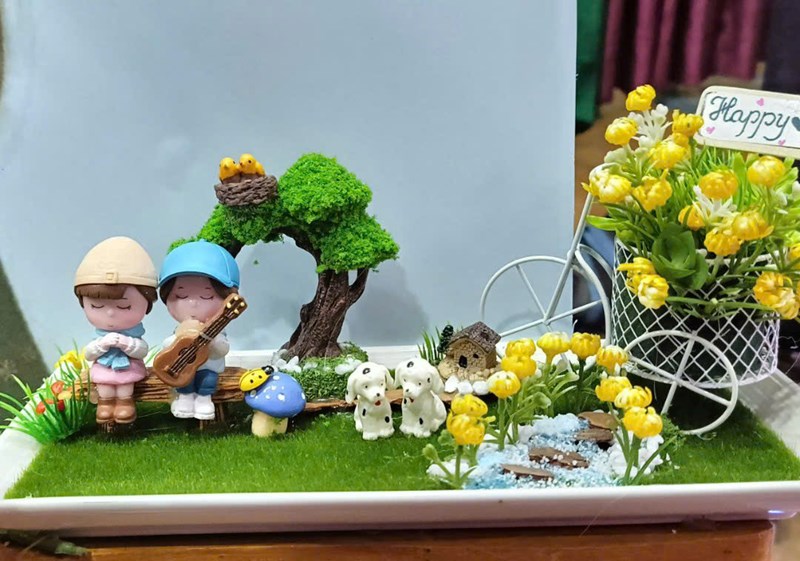 Hội thi  Cắm hoa tiểu cảnh 