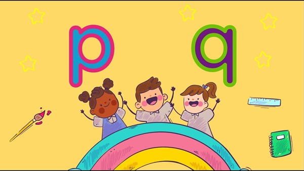 Nhận biết chữ cái p, q