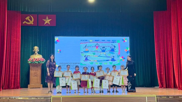 Trường mầm non 13 tham gia hội thi nét vẽ xanh lần thứ 28 cấp thành phố năm học 2024-2025