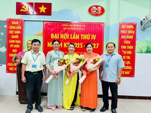 Đại hội chi bộ trường mầm non 14 lần thứ iv, nhiệm kỳ 2025 - 2027