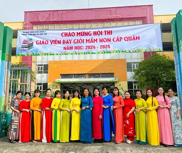 Trường mầm non 14 tham gia hội thi giáo viên giỏi cấp quận năm học 2024 - 2025