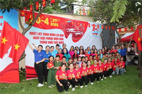 Trường Mầm non 14  Tham dự đêm hội văn nghệ và chào mừng 50 năm Ngày giải phóng miền Nam, thống nhất đất nước (30/4/1975 - 30/4/2025).
