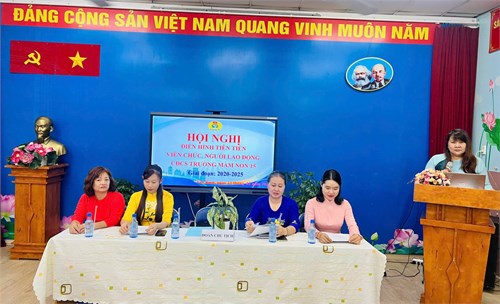 Công đoàn cơ sở Trường Mầm non 15 tổ chức Hội nghị điển hình tiên tiến viên chức, người lao động giai đoạn: 2020 - 2025
