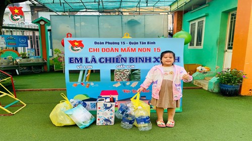 Chi đoàn trường Mầm non 15 tổ chức chương trình Kế hoạch nhỏ 2025  Bé bảo vệ môi trường xanh 