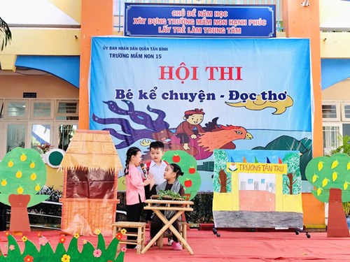 🎉 Rộn ràng tiếng cười – Tỏa sáng tài năng 🌈
Hội thi “Bé kể chuyện - đọc thơ” của Trường Mầm non 15 Quận Tân Bình là sân chơi tuyệt vời giúp các bé phát huy khả năng ngôn ngữ, sự sáng tạo và tự tin trước đám đông!
Sáng ngày 15/5/2025 là phần trình diễn của các bé khối Nhà trẻ và Khối Lá