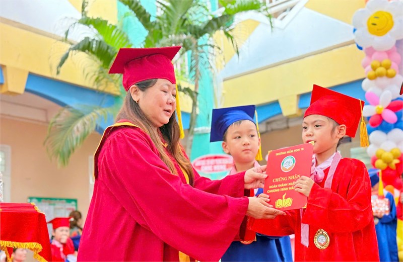 Lễ ra trường của các bé khối lá & tổng kết năm học 2024-2025