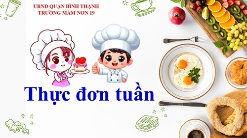 Thực đơn tuần 01/3