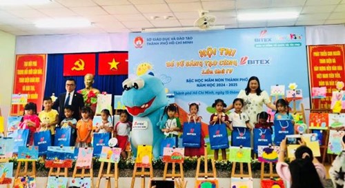 Chúc mừng Bé Thái Ngọc Bảo Nhi Lớp Mẫu giáo 3-4 tuổi (3) đạt Giải NHẤT Hội thi “Bé vẽ sáng tạo cùng Bitex” cấp Thành phố năm học 2024-2025