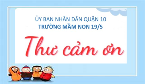 Thư cảm ơn của Trường Mầm non 19/5 về đóng góp cho Quỹ “An sinh xã hội” Tết Ất Tỵ năm 2025.
