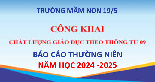 Báo cáo thường niên năm học 2024 -2025 theo Thông tư số 09/2024/TT-BGDĐT