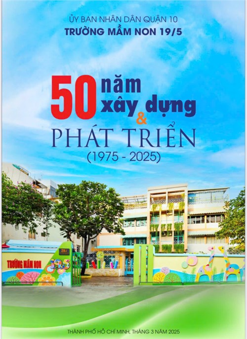 Kỷ yếu “50 năm xây dựng và phát triển” của trường Mầm non 19/5.