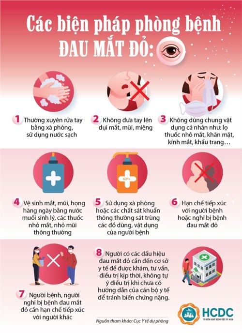 Tuyên truyền về các biện pháp phòng bệnh đau mắt đỏ