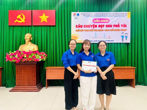 Đoàn viên tham gia Hội thi câu chuyện đẹp khu phố tôi đạt giải Khuyến khích