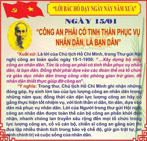 Lời Bác dạy ngày 15/01/2025