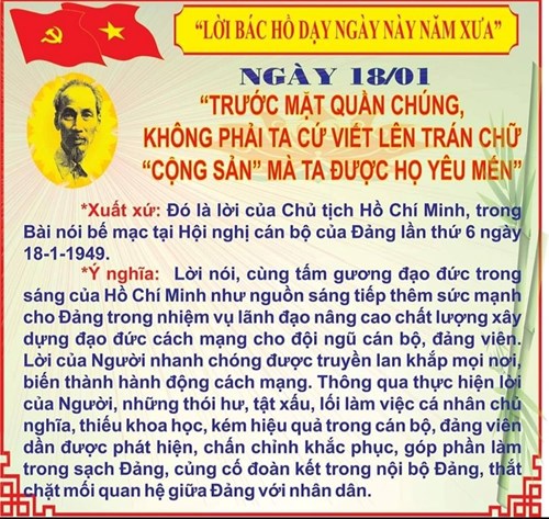 Lời Bác dạy ngày 18/01/2025