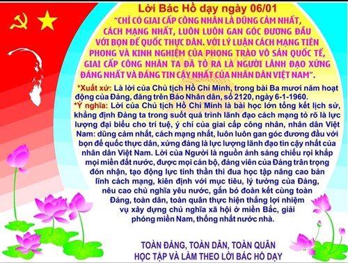 Lời Bác dạy ngày 06/01/2025