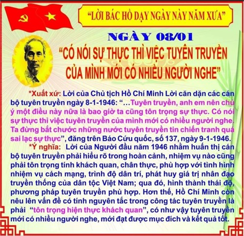 Lời Bác dạy ngày 08/01/2025