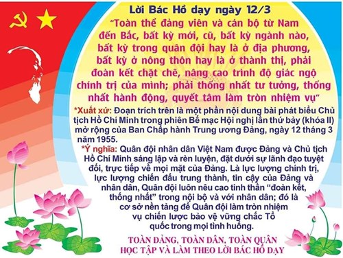 Lời Bác dạy ngày 12/3/2025