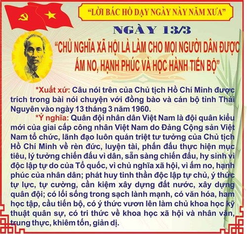 Lời Bác dạy ngày 13/3/2025