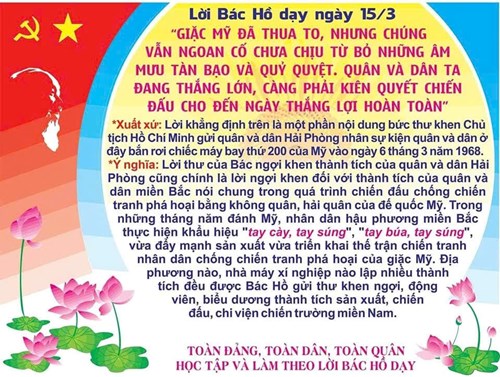 Lời Bác dạy ngày 15/3/2025