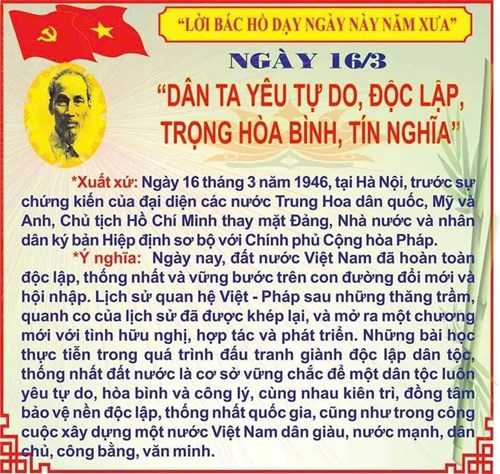 Lời Bác dạy ngày 16/3/2025