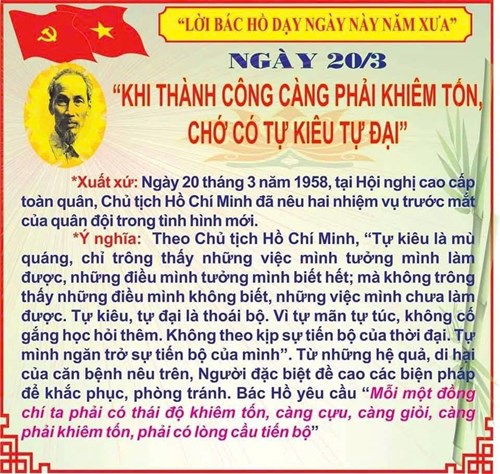 Lời Bác dạy ngày 20/3/2025