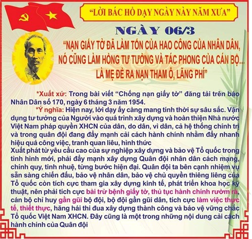 Lời Bác dạy ngày 06/3/2025