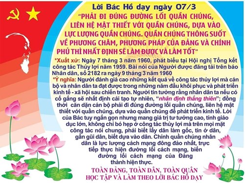 Lời Bác dạy ngày 07/3/2025