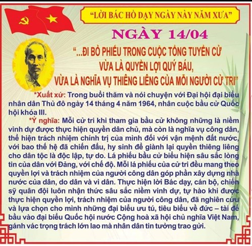 Lời Bác dạy ngày 14/4/2025