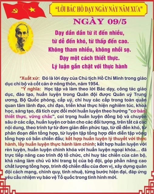 Lời Bác dạy ngày 09/5/2025