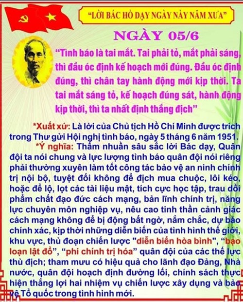 Lời Bác dạy ngày 05/6/2025