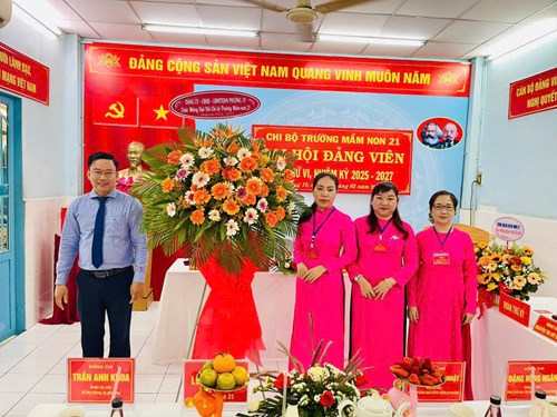 Chi bộ trường Mầm non 21 Đại hội Đảng viên lần thứ VI - Nhiệm kỳ 2025-2027