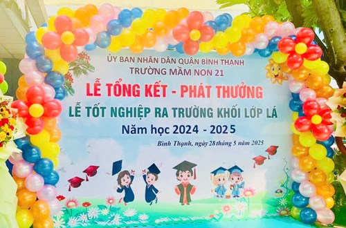 Lễ tổng kết - Phát thưởng - Lễ tốt nghiệp ra trường khối lá năm học 2024-2025